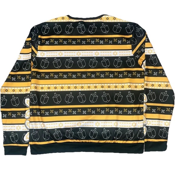 Green Bay Packers Men's Hanukkah Crew Neck Pullover Size XL -‎ NWT Ugly Sweater - Picture 4 of 4
